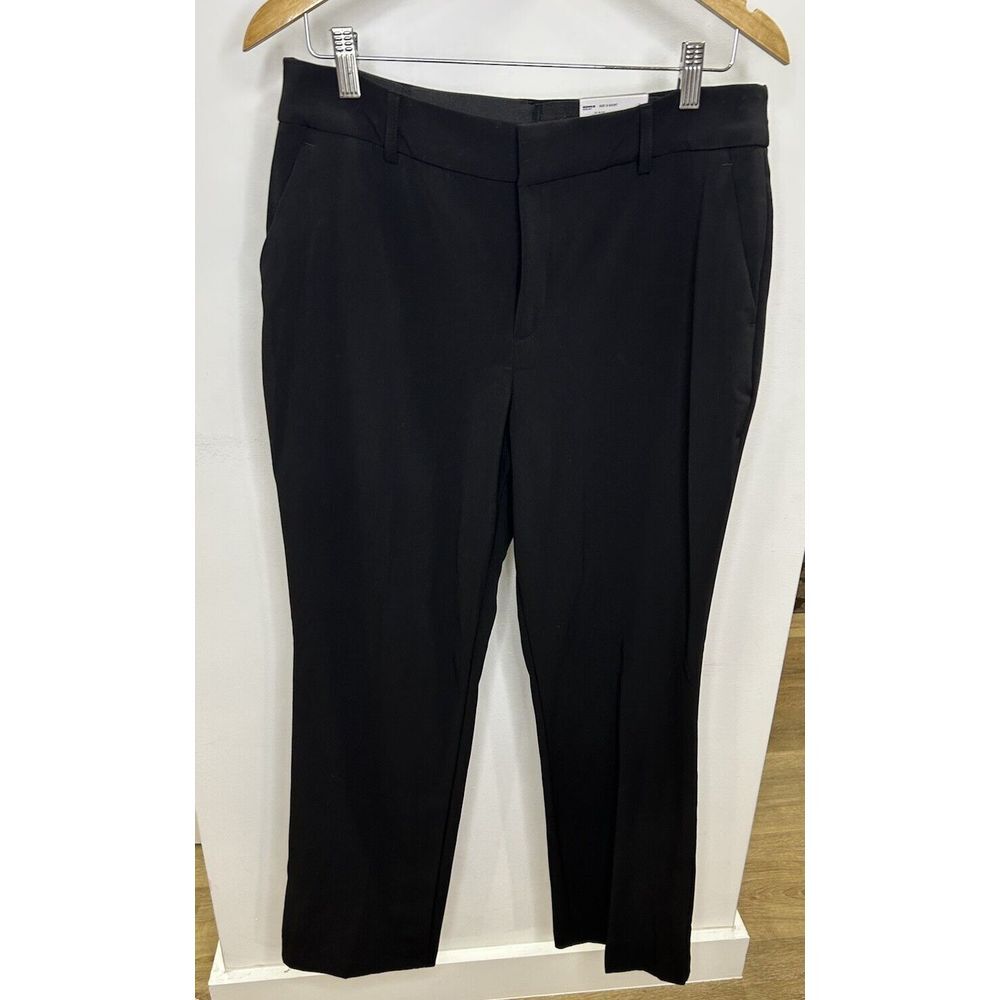 New!! Nine West Dress Pants‎ Barely Bootcut Zip Fly Black Women Size 12
